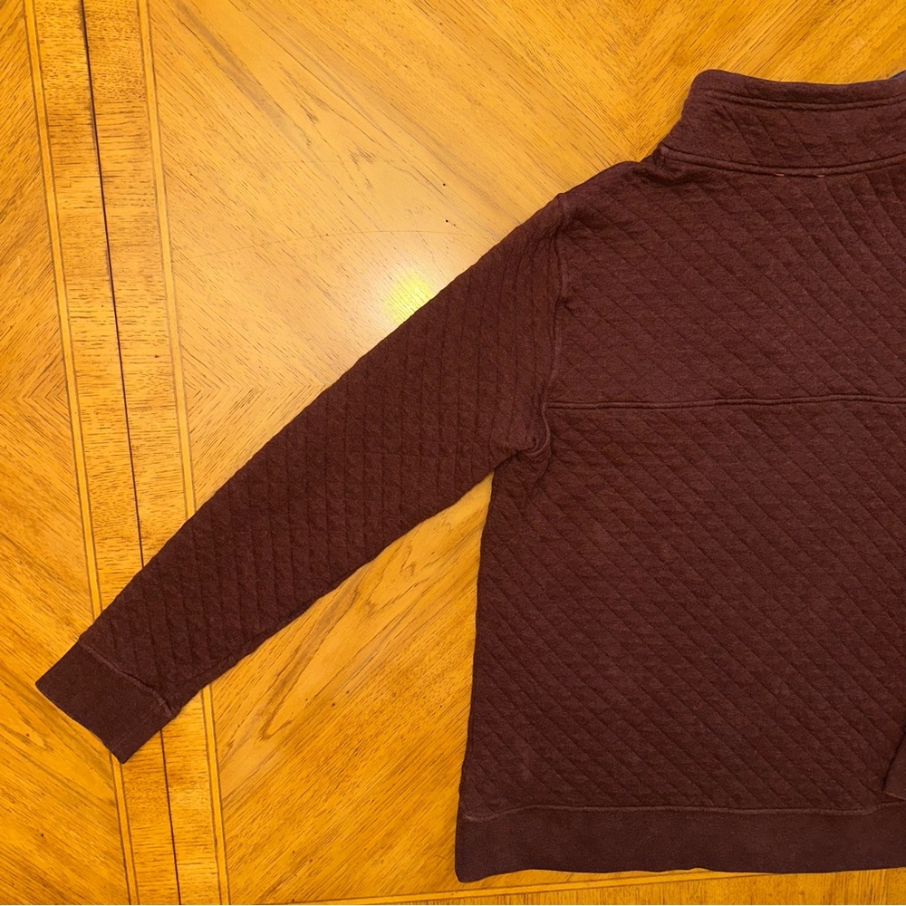 Patagonia Organic Cotton Quilt Snap-T Pullover Women’s Size Medium Dark Ruby - Picture 14 of 15